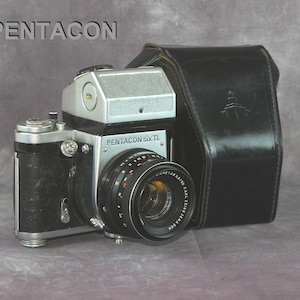 Camera PENTACON Six TL Lens Carl Zeiss Jena MC Biometar 2.8/80 Medium format 6 x 6