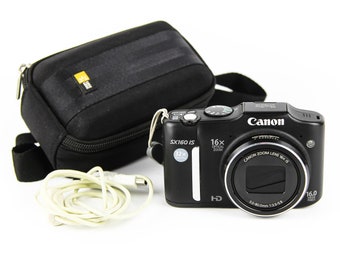 Camera CANON SX 160 IS Power Shot Lens Canon ZooM 15 x 16 5.0-80.0 mm 1 : 3.5-5.9  Made in Malaysia