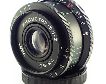 Советский объектив INDUSTAR 50- 2 3,5/50 мм копия Tessar горе m42 Зенит Praktica