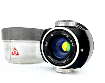 Lente ingranditrice vintage JANPOL COLOR PZO 80 mm f/5.6 M42 Krokus Polonia