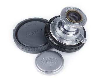 Vintage INDUSTAR-10 FED 50 mm f/3,5 Leica Kopierobjektiv Sony E-Mount