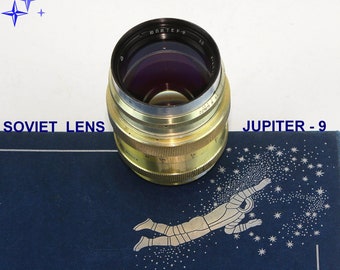 JUPITER 9 Soviet Lens copy Sonnar Rangefinder 1 : 2 F = 8,5 cm  Mount M39  L39  Made in USSR