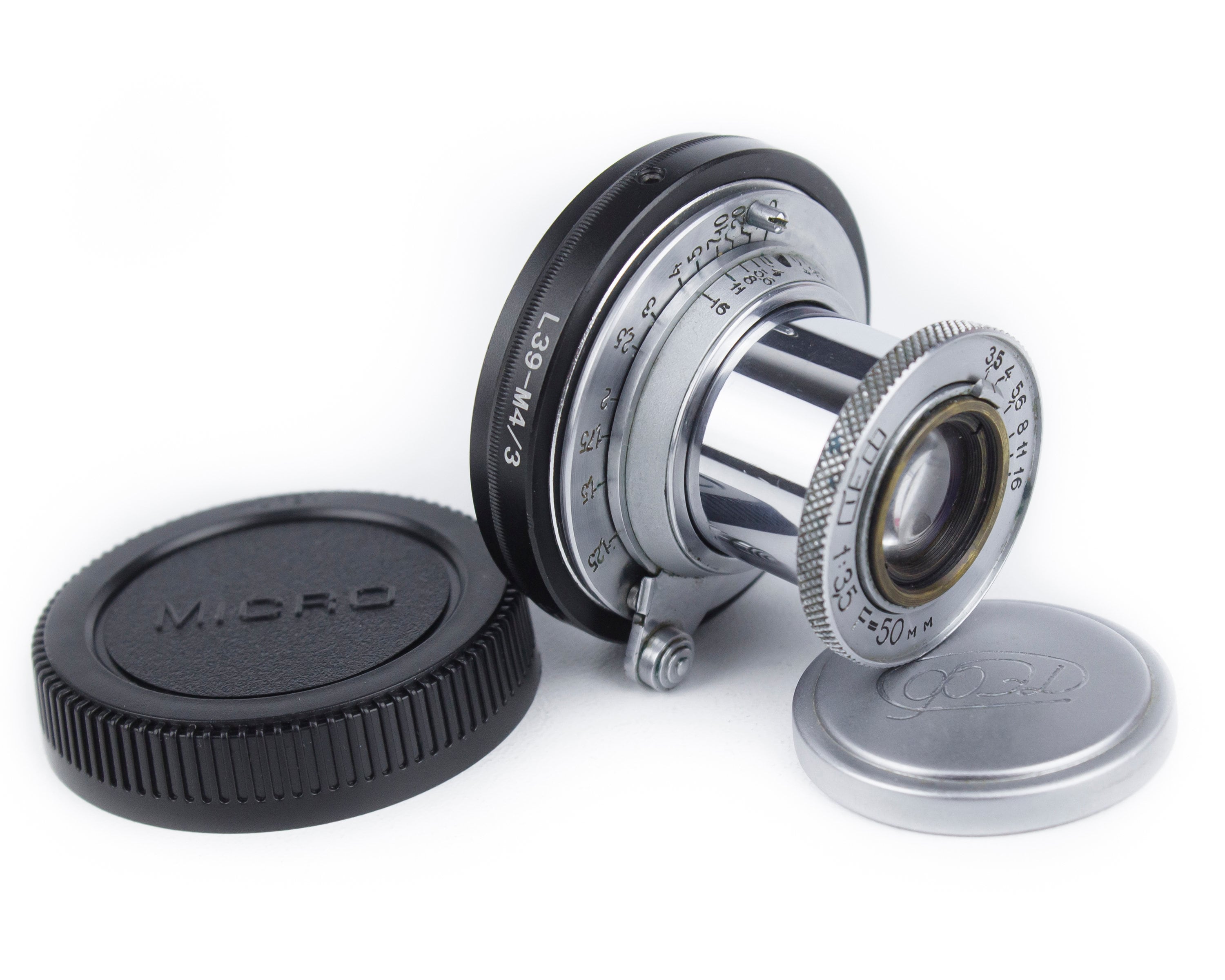50mm F/3.5 Soviet Lens INDUSTAR - 10 FED Lens Leica Mount M39