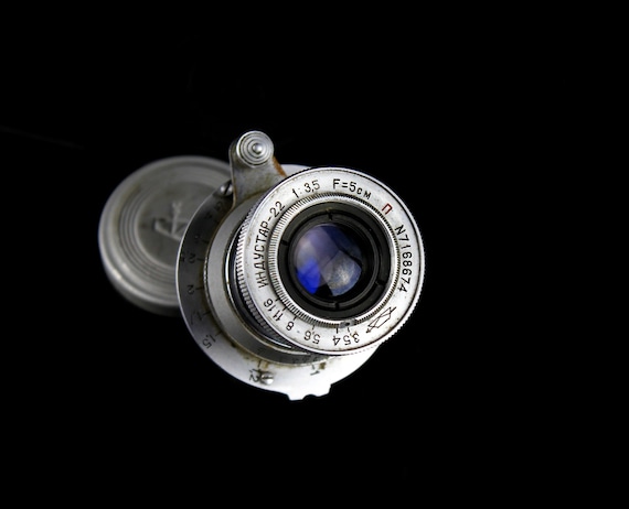Vintage Soviet INDUSTAR-22 Lens 50mm F/3.5 Leica Copy M39 LTM