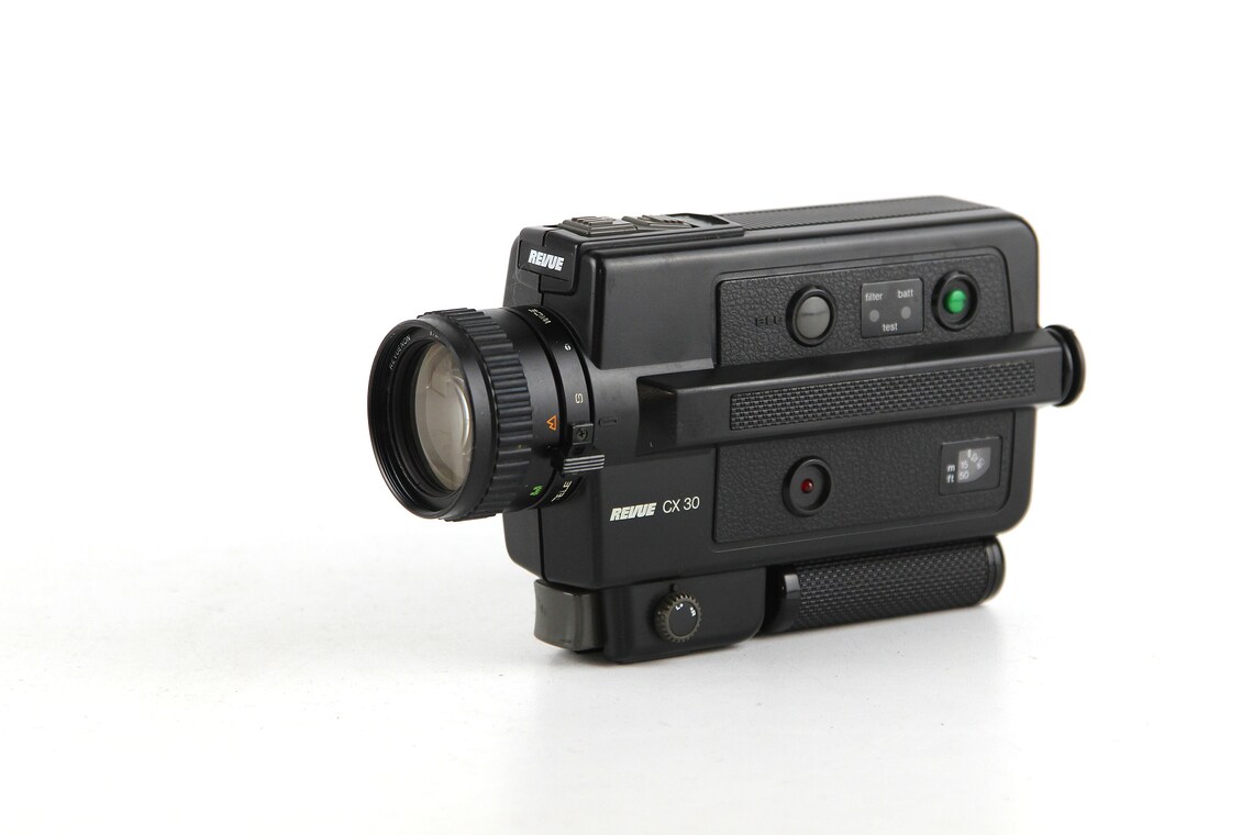 Film Cinema Filming  apparatus Video Camera REVUE CX 30  Lens  REVUENON  1 : 1.3 / 8.5 - 25.5 mm, photo 3 sur 5