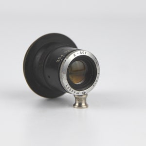 Lens INDUSTAR: 50 HE (3,5 / 50 mm) rode &quot;P&quot;-lens leica-vatting M39/L39
