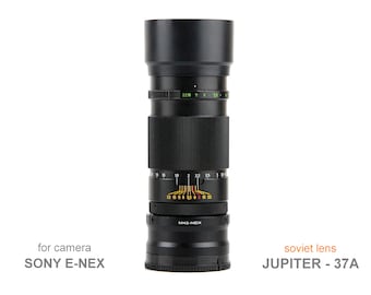 Lens JUPITER - 37A Tele 3,5/135 Mount SONY E-NEX Voor camera Sony Alpha