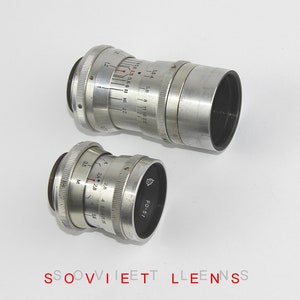 Objectif soviétique INDUSTAR-50 (3,5/50) RO -51 (2,8/20) pour appareil photo Kiev 16C monture M27 fabriqué en URSS