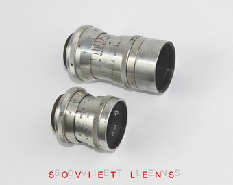 Soviet lens INDUSTAR-50 (3.5/50) RO -51 (2.8/20) for camara Kiev16C Mount M27 Made in USSR