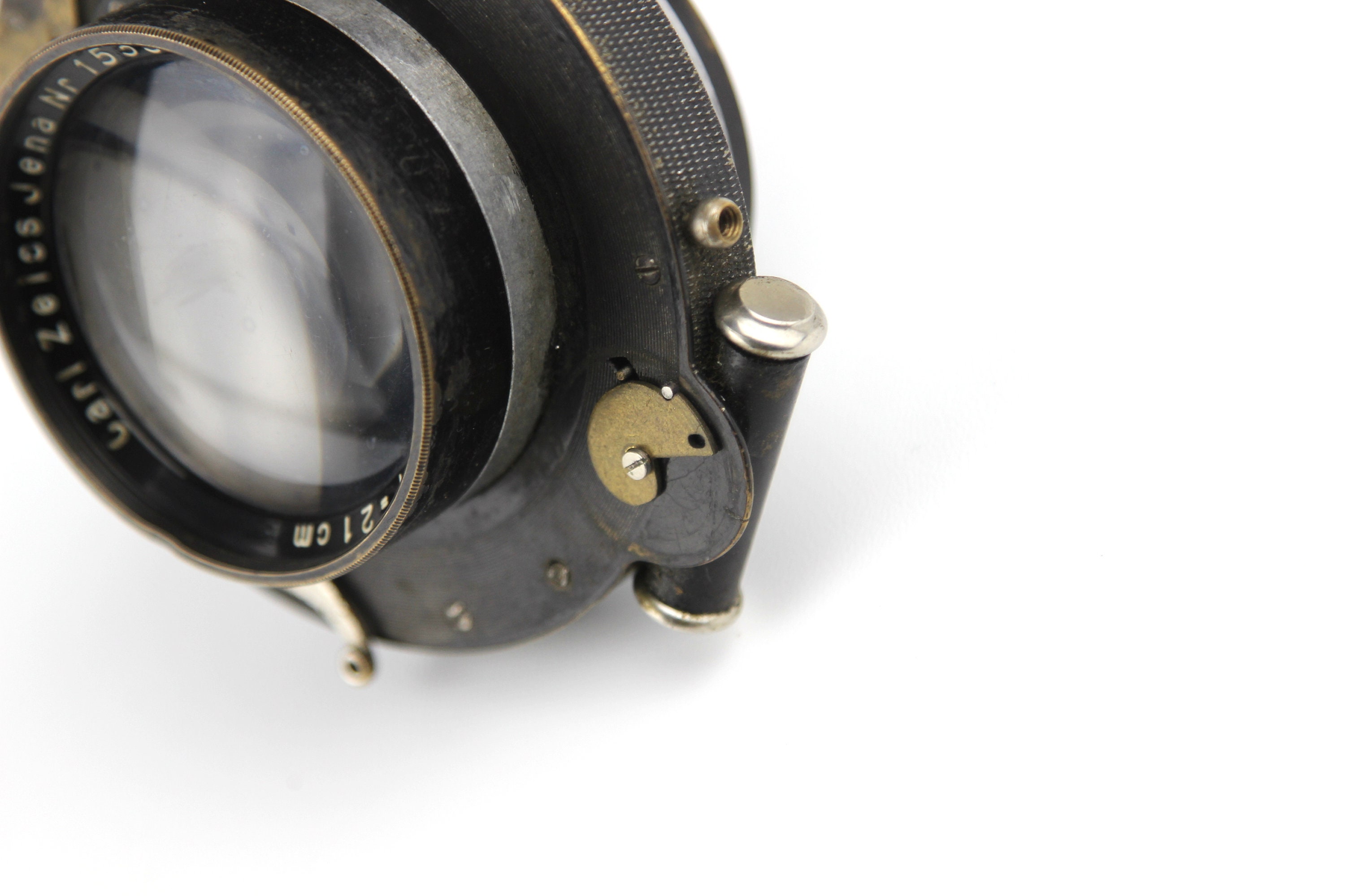 Objectif Zeiss Jena Tessar 21 Cm F/6.3 – Rare – Pour Appareil à Soufflet – Occasion