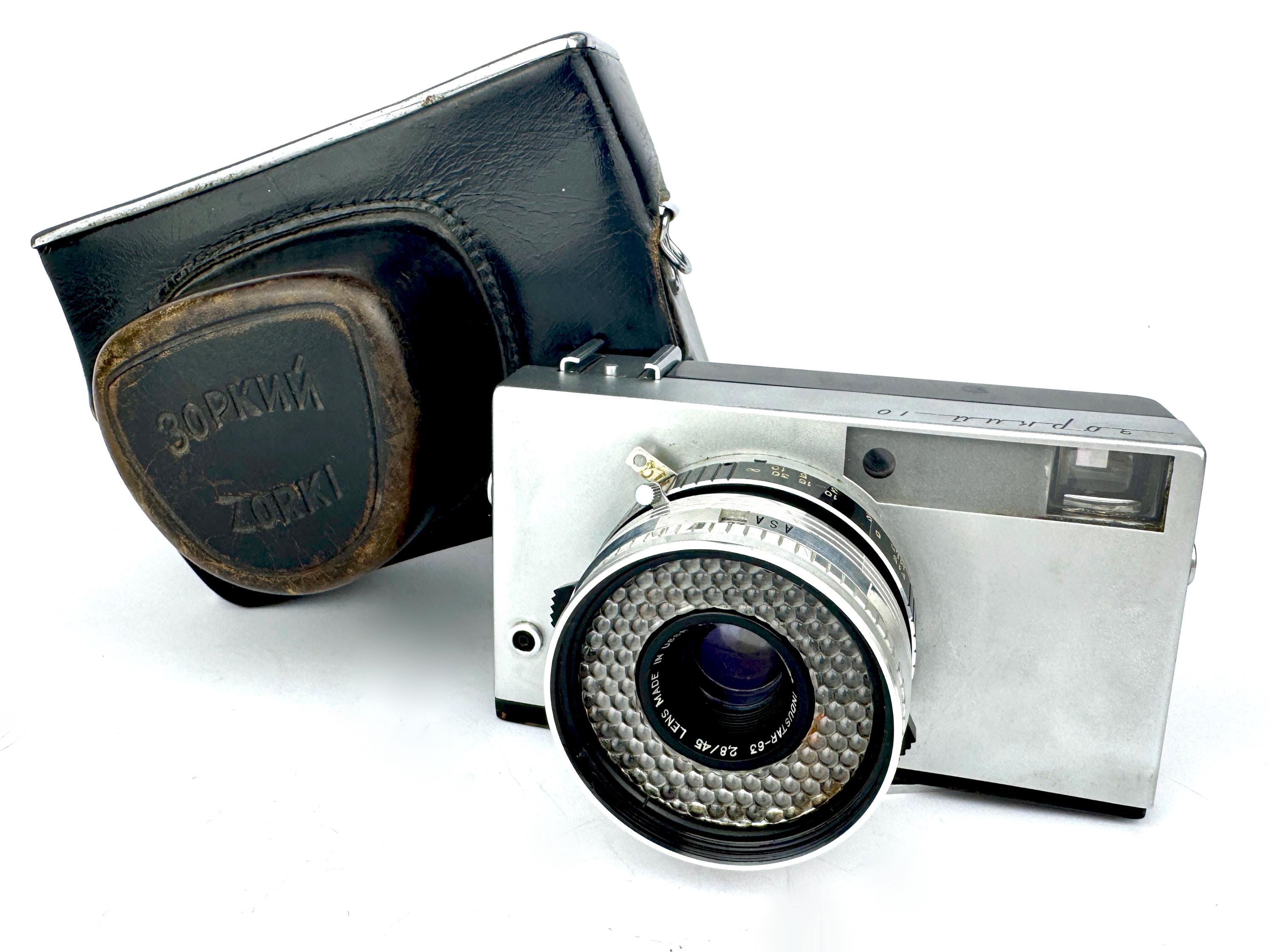 ソビエトKMZカメラZORKI - 10レンズIndustar - 63 f2,8 / 45 mm - Etsy