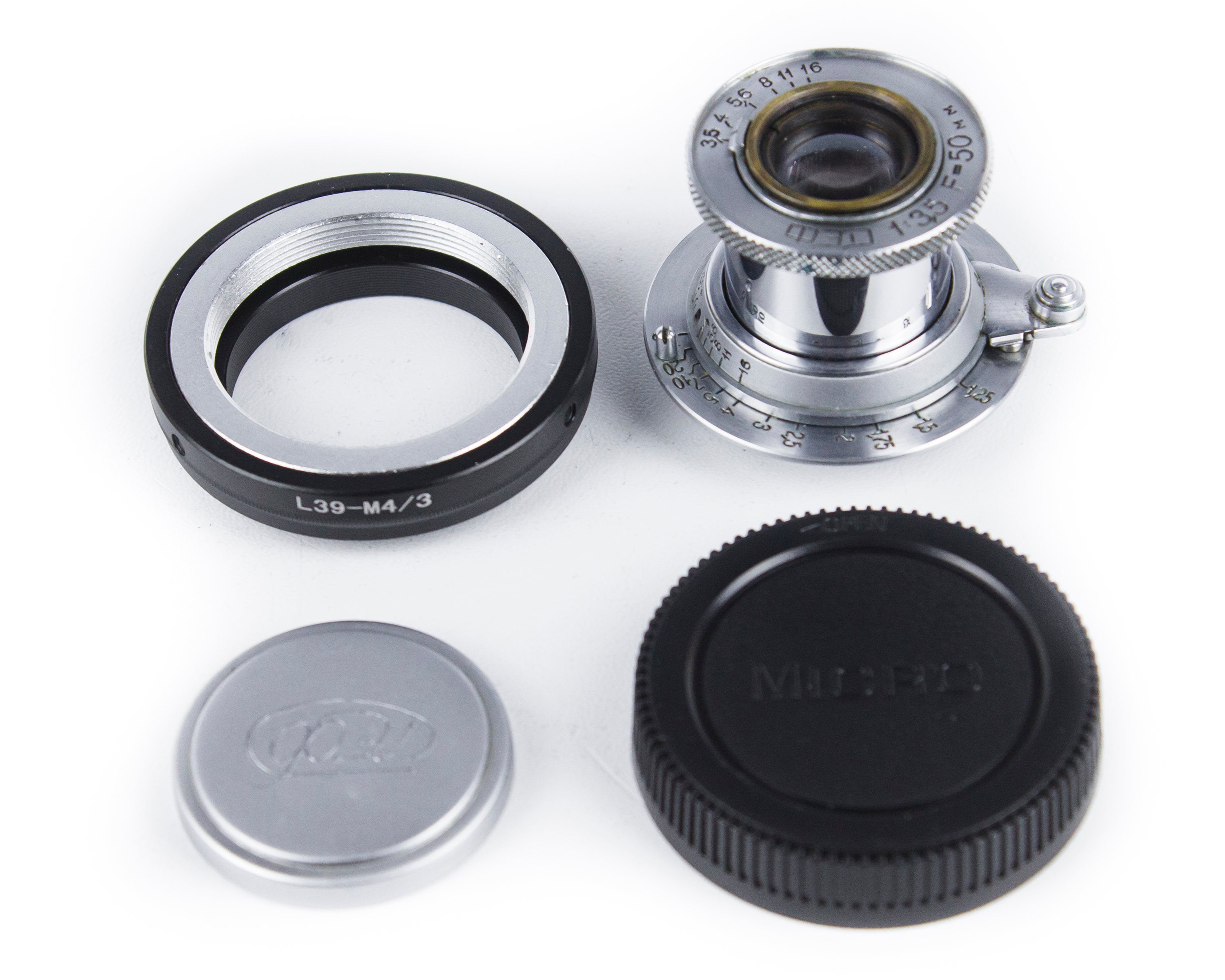 Vintage Industar-10 Fed 50mm F/3.5 Lens M39 Leica Micro 4/3