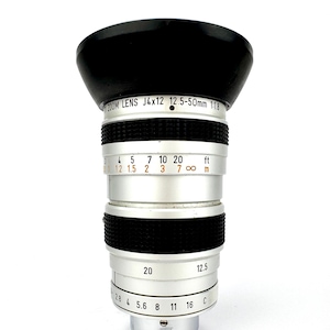 Lens CANON TV ZOOM J4 x 12  12.5-50mm  1 : 1.8 Made in Japan