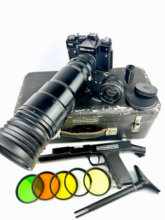 Photosniper FS-12 Camera Gun Zenit-12s Tair-3s 300mm F4.5 Helios