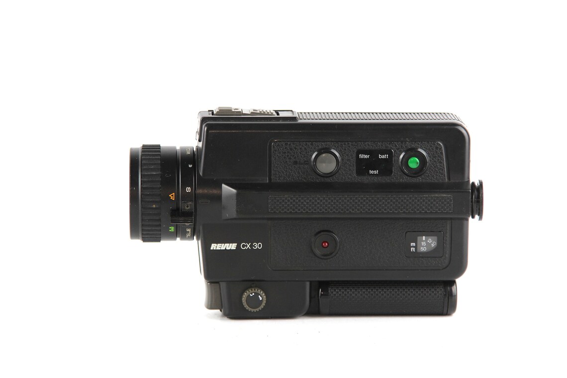 Film Cinema Filming  apparatus Video Camera REVUE CX 30  Lens  REVUENON  1 : 1.3 / 8.5 - 25.5 mm, photo 4 sur 5