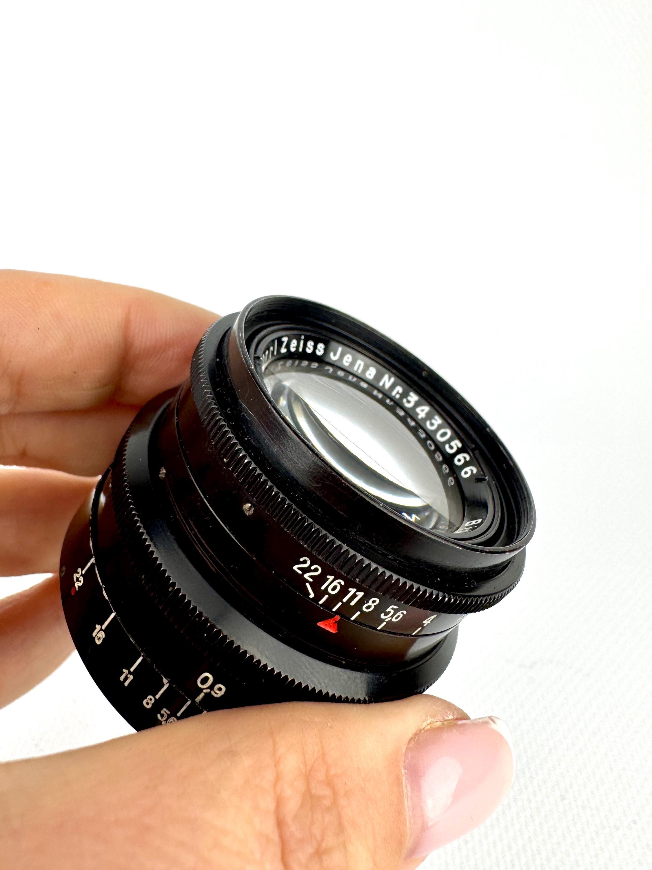 レンズ Carl Zeiss Jena Biotar 5,8 cm f/2 Red Tマウント カメラ