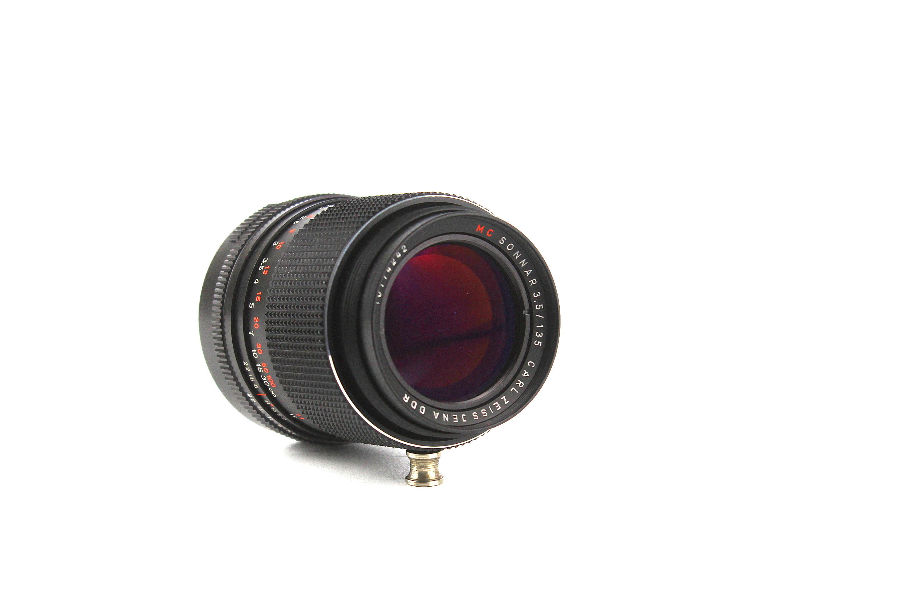 レンズ Carl Zeiss Jena MC Sonnar 3,5 / 135 望遠レンズ マウント M42