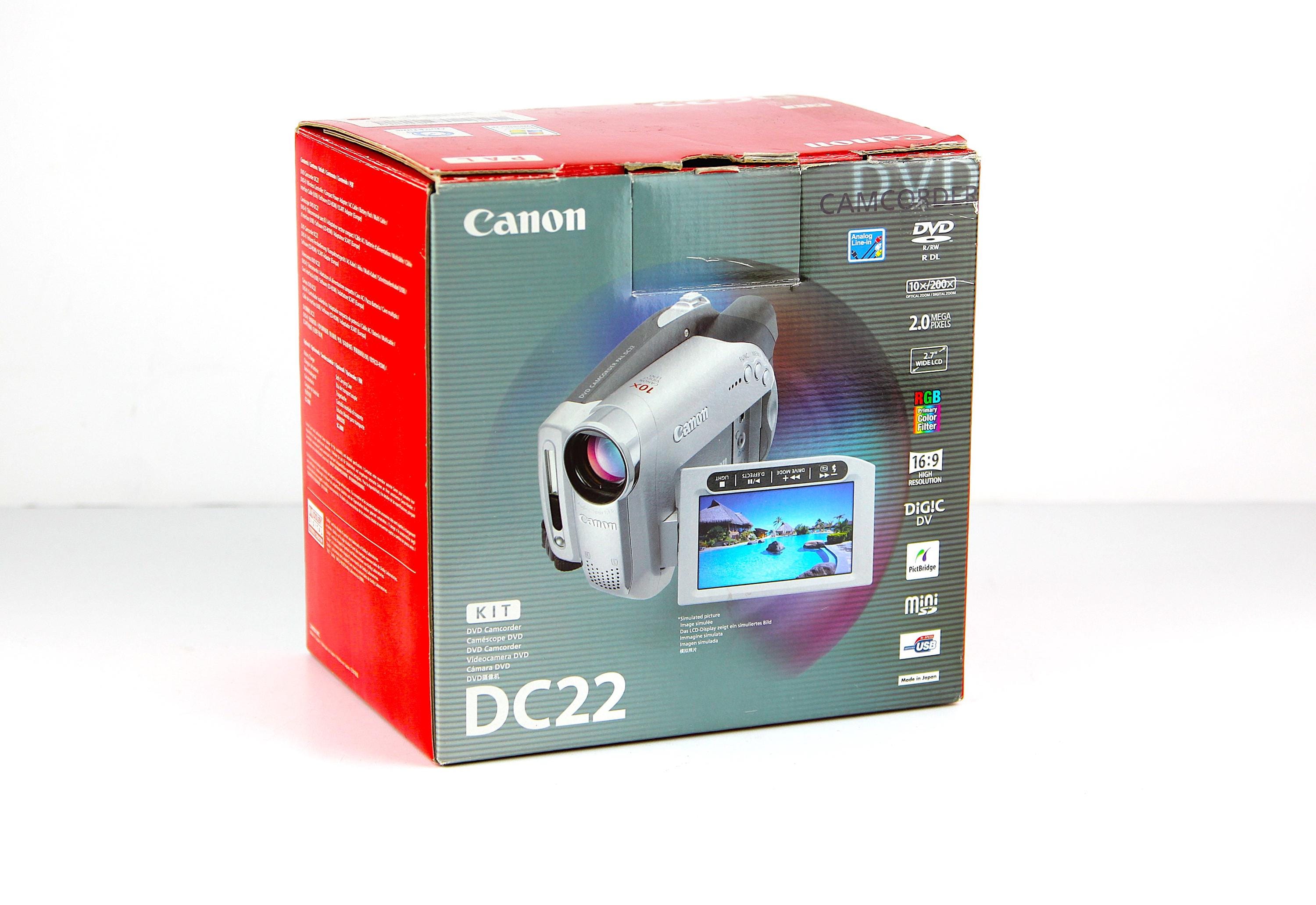 Camcorder DVD Camera CANON DC 22 E Japan - Etsy