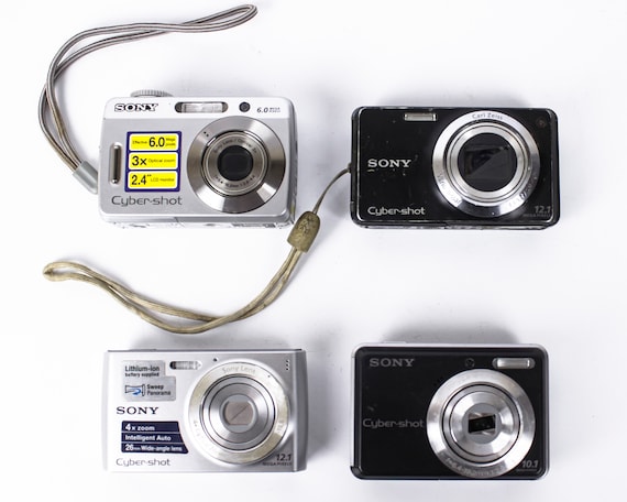 Vintage Camera SONY Cyber-shot 4 Pieces 