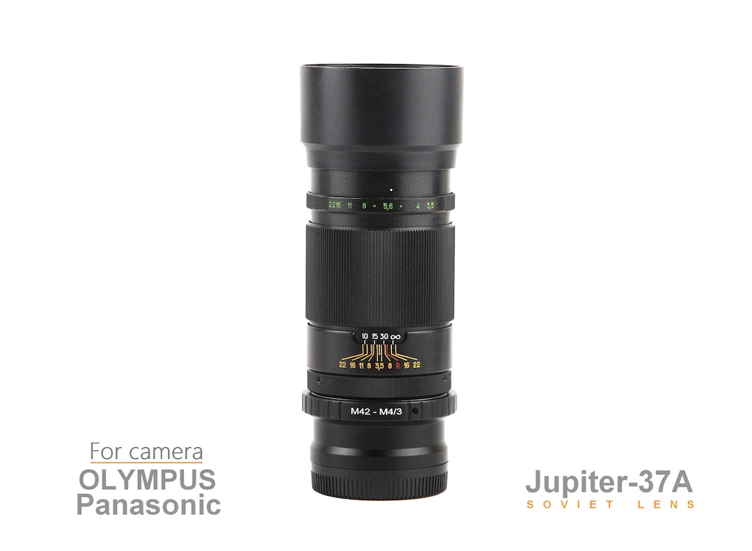Lens JUPITER 37A Telephoto 3,5/135 Mount Micro 4/3 for Camera OLYMPUS