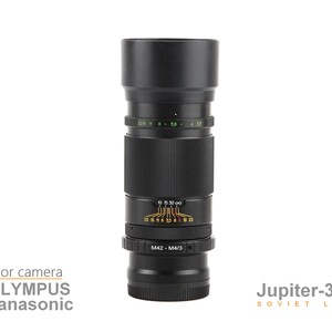 Lens JUPITER - 37A Telephoto 135mm f/3,5 Mount Micro M4/3 For camera OLYMPUS Panasonic M