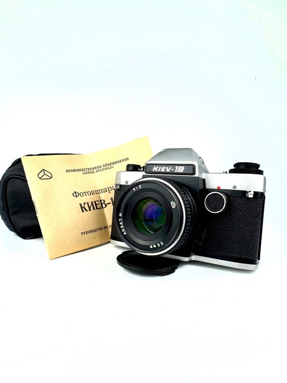 Vintage Soviet KIEV-19 SLR Camera ARSAT-N 50mm f/2 Nikon F Mount