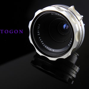 Lens Carl Zeiss Jena Flektogon 2,8 / 12,5 Mount for camera PENTAFLEX AK 16 Germany