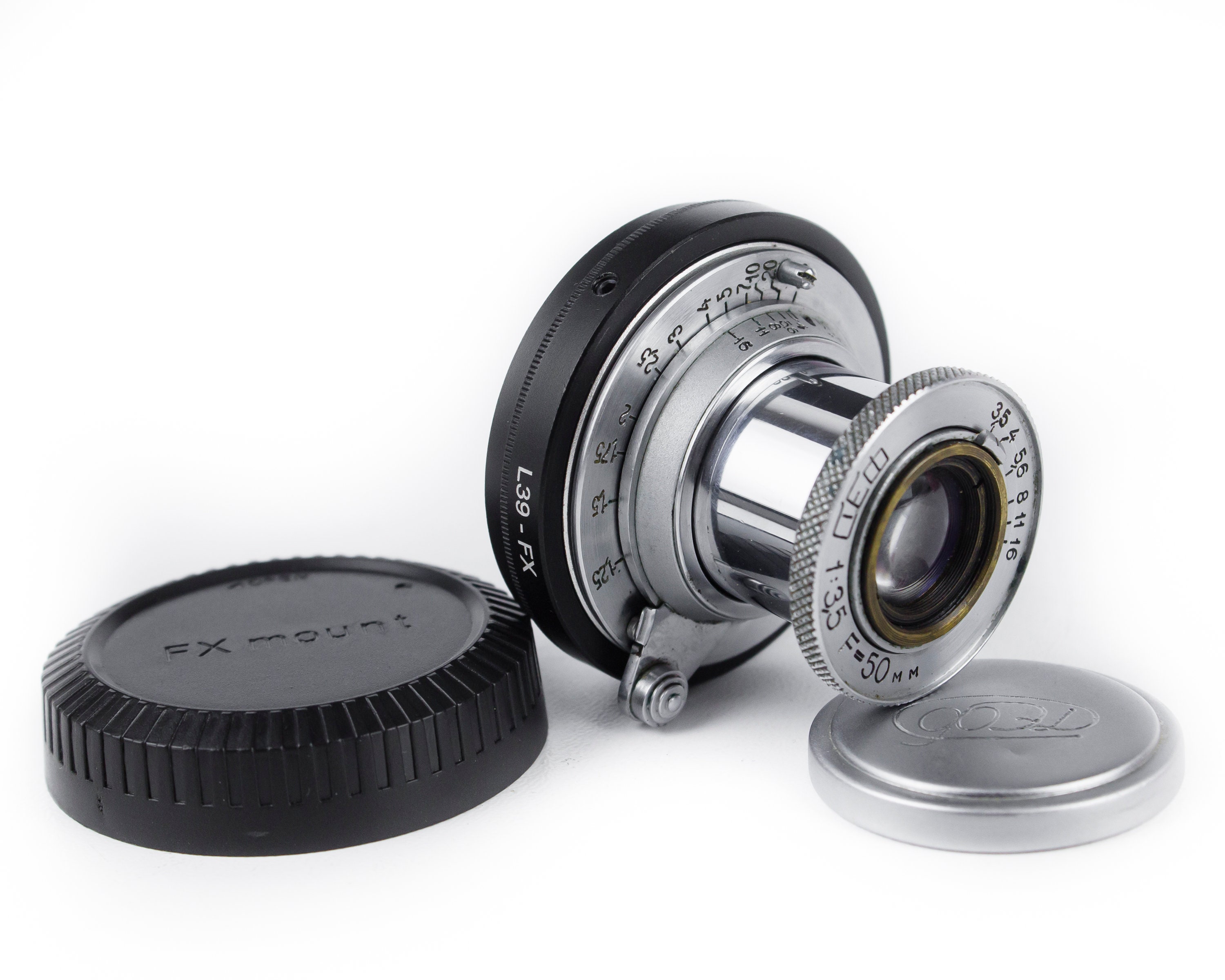 レンズ(単焦点) FED Industar-10 50mm F3.5 オールドレンズ】ソ連製の沈胴レンズ「FED 50mm f3.5(Industar