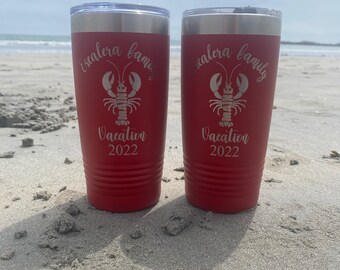 Maine Family Vacation Tumbler  20 oz Cup For reunions, family trips, etc.