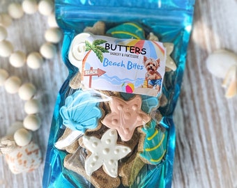 Beach Dog Cookie Gift Bag - Ocean Seaside Dog Treats
