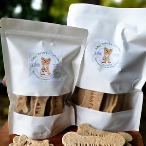 XL Personalized dog bones | All Natural Custom Name Dog Cookies