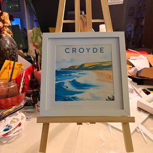 Lámina enmarcada de Croyde Bay, Devon