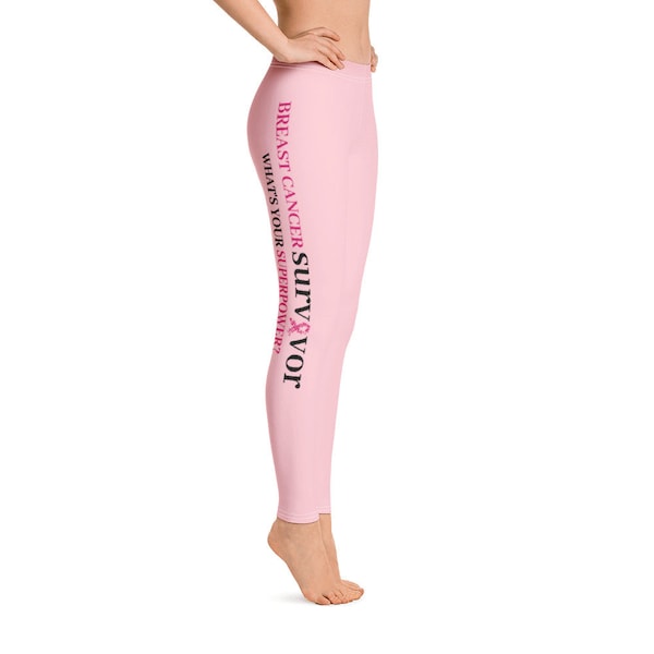 Breast Cancer Survivor Leggings Breast Cancer Awareness Leggings Breast Cancer Leggings Support Breast Cancer Awareness