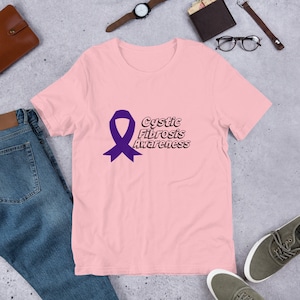Cystic Fibrosis Awareness Shirt Cystic Fibrosis Short-Sleeve Unisex T-Shirt CF Shirt CF Mom CF Apparel Cystic Fibrosis Apparel