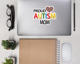 Proud Autism Mom Sticker, Autism Awareness Decal