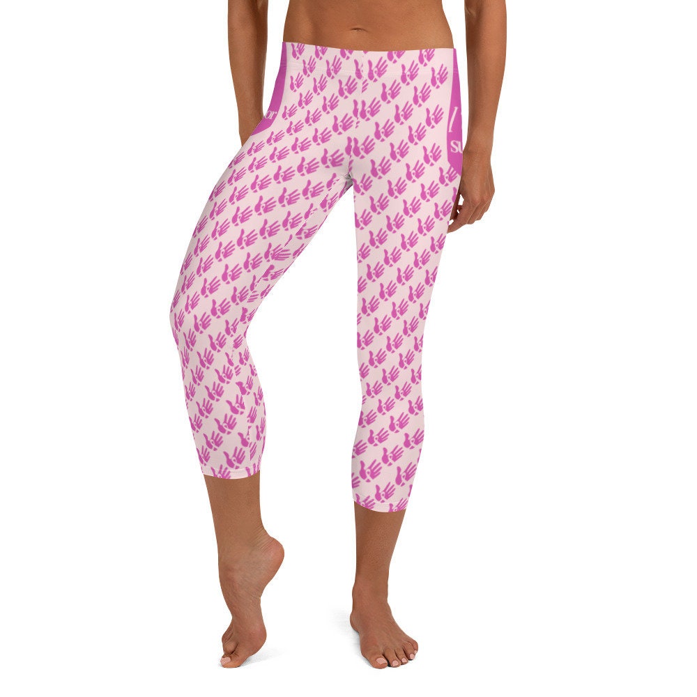 Discover Breast Cancer Capri Leggings Breast Cancer Survivor Leggings Breast Cancer Survivor Leggings Support Breast Cancer Awareness Pink Ribbon