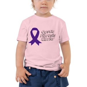 Cystic Fibrosis Warrior Toddler Shirt Cystic Fibrosis Toddler Short Sleeve Tee CF Mom CF Baby Shirt Cystic Fibrosis Baby T Shirt
