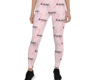 Pink Ribbon Breast Cancer Awareness Leggings