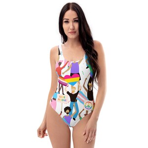 LGBTQ+ Einteiler Badeanzug Gay Pride Damen Badeanzug Regenbogen Badeanzug Pride Apparel