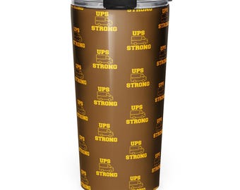 Stainless Steel Tumbler 20 Oz, UPS Driver Gift, Big Brown Delivery Support