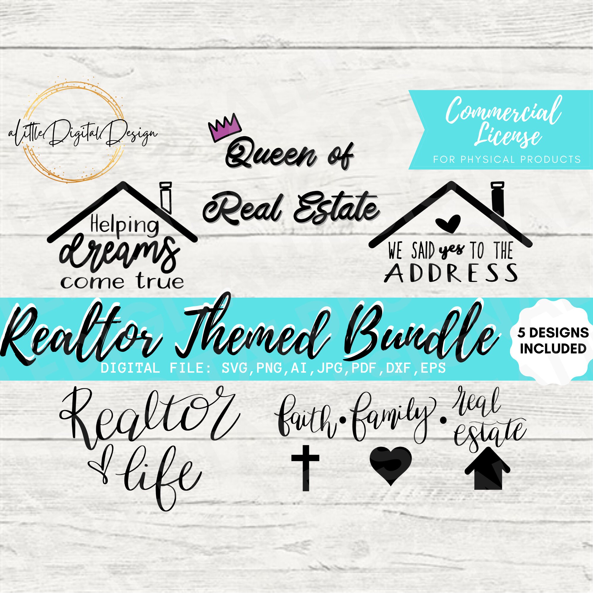 Realtor SVG Bundle Real Estate SVG Bundle Realtor Gift - Etsy