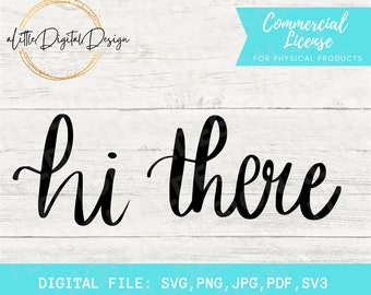 Hello SVG, Hello Sign Svg, Hi There Svg, Hello Sign PNG, Farmhouse Svg, Doormat Png, Printable Wall Art Png, Cut Files, Cricut, Silhouette