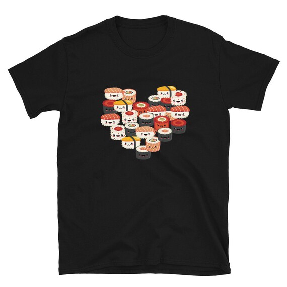 Sushi Lover Gift Heartbeat T Shirt For Japanese Food Lovers Sushi Lover Gift Heartbeat T Shirt For Japanese Food Lovers