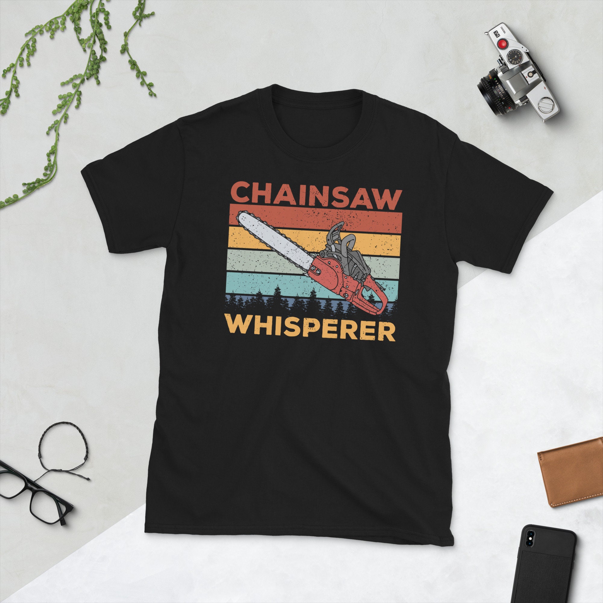 Retro Chainsaw Whisperer Tree Feller Arborist T-shirt - Etsy