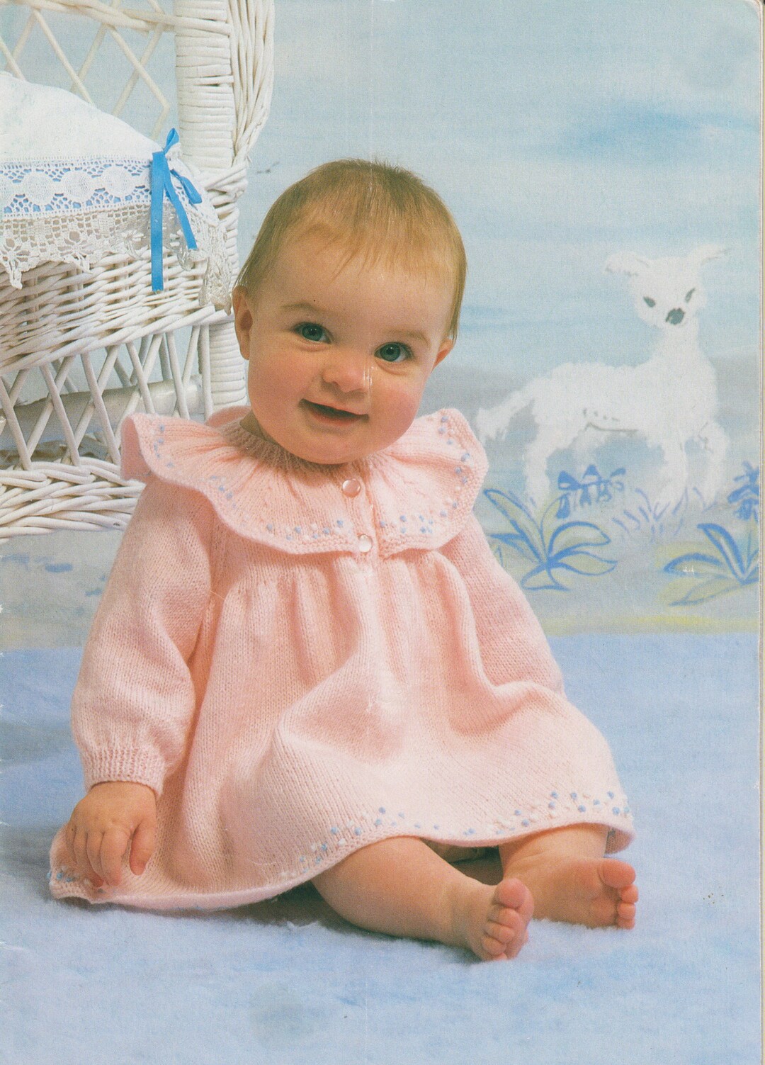 Cute Baby Dress Knitting Pattern PDF Instant Download Etsy