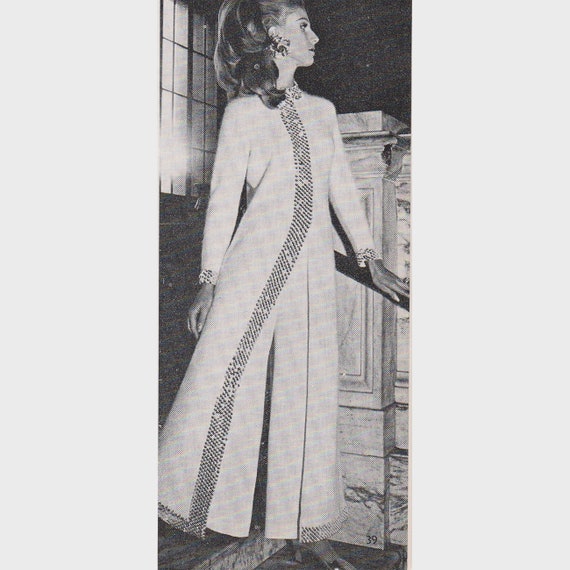 Vintage Knitting Pattern Ladies Evening Coat, Women Long Coat PDF Instant  Download - Etsy
