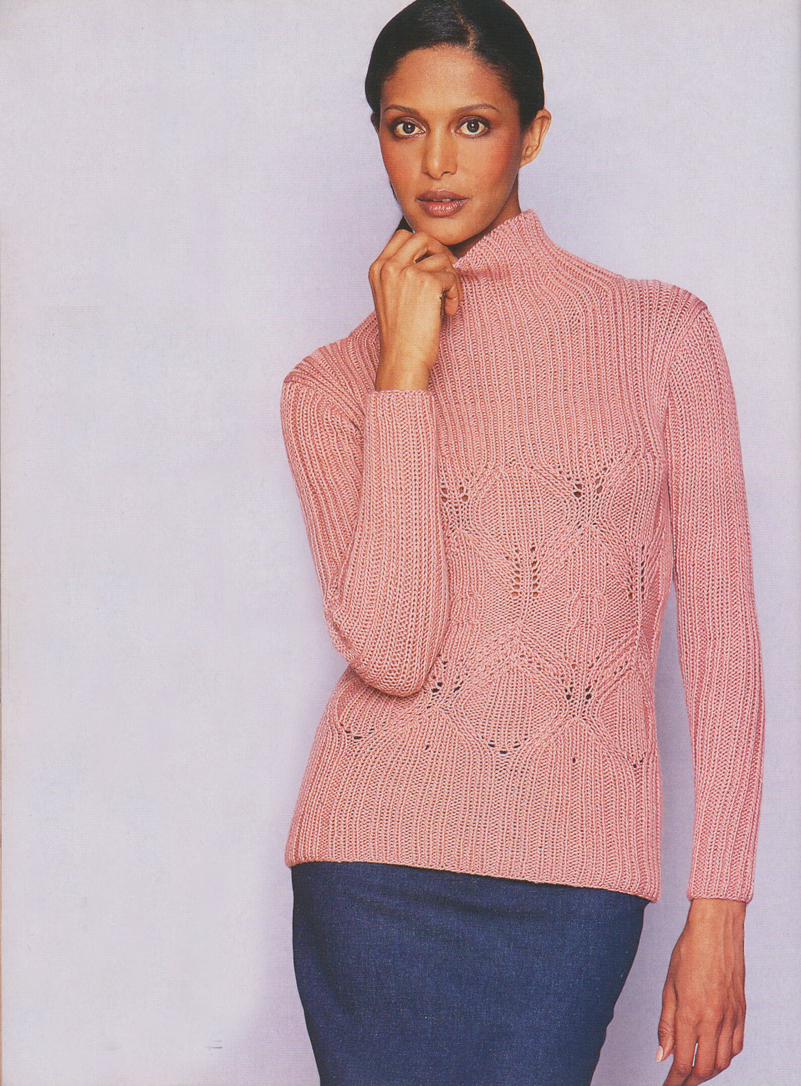 funnel neck knitting pattern