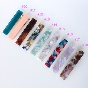 Hair cellulose Clips | Acetate hair clips | Hair Barrettes | water drop resin Clips | Acrylic clips| Hair accessories for women