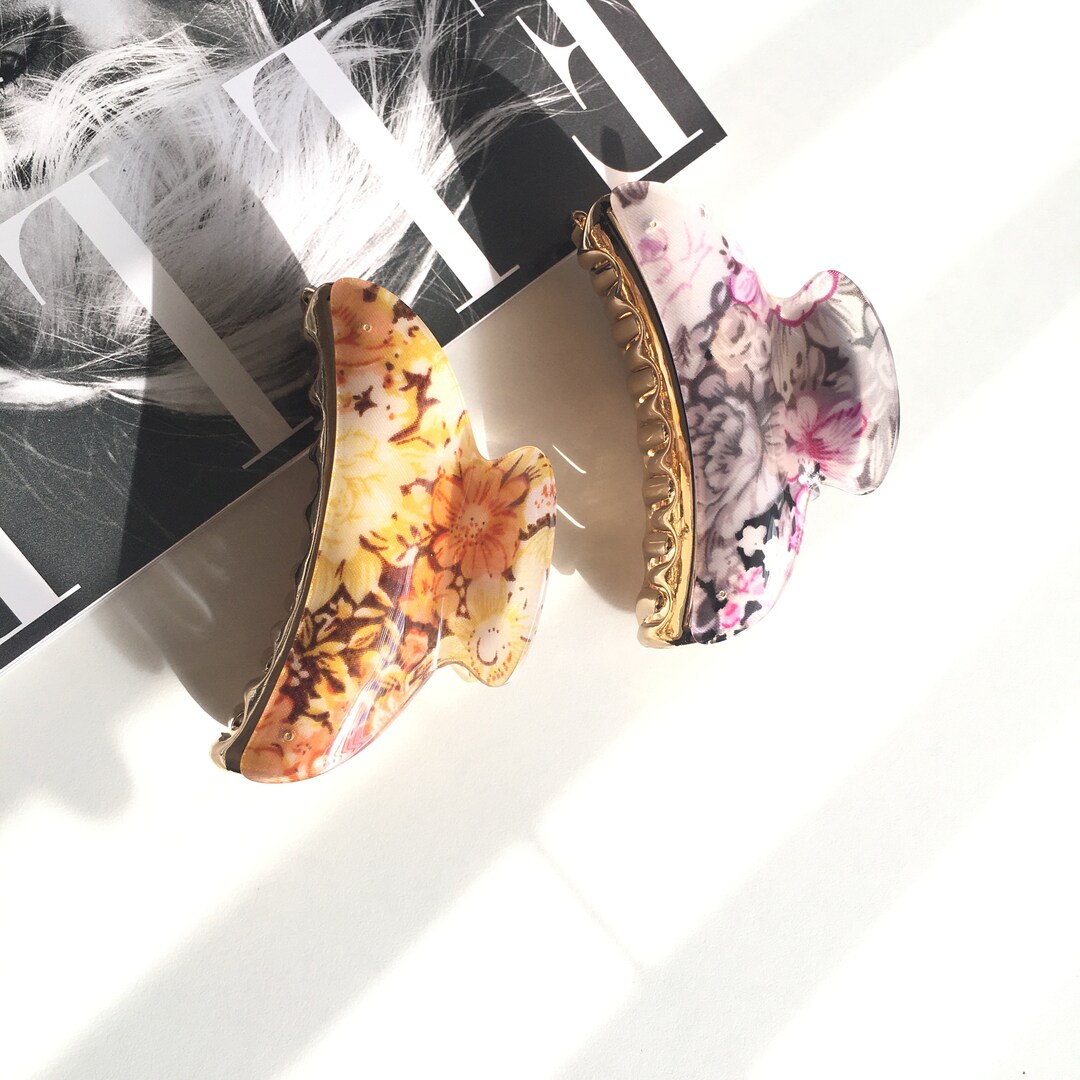 Large Hair French Claw Acetate Hair Claw Hair Barrettes Resin Claw