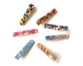 Hair cellulose Clips | Acetate hair clips | Hair Barrettes | water drop resin Clips | Acrylic clips| Hair accessories for women
